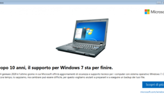 fine supporto windows 7