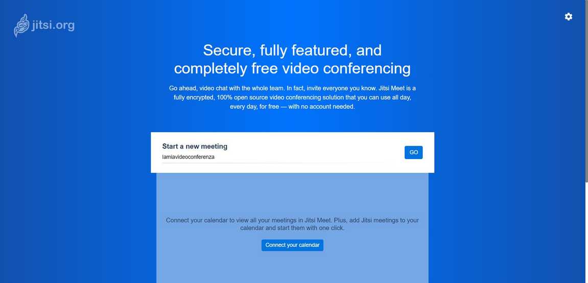 jitsi videoconferenza